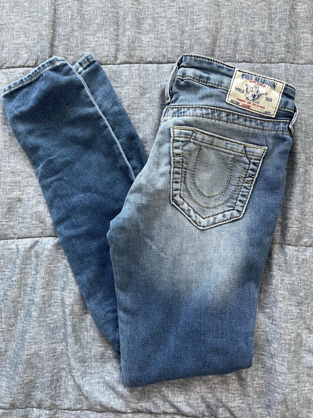 True Religion Women's Blue Legging Jeans-Size 23 - Picture 3 of 13